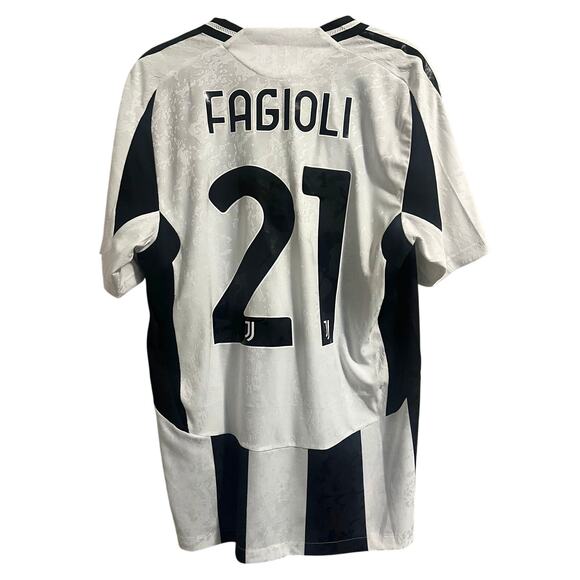 NWT Adidas Juventus 2024/25 N.21 Fagioli Home Authentic Soccer Jersey Men's M - Picture 1 of 13